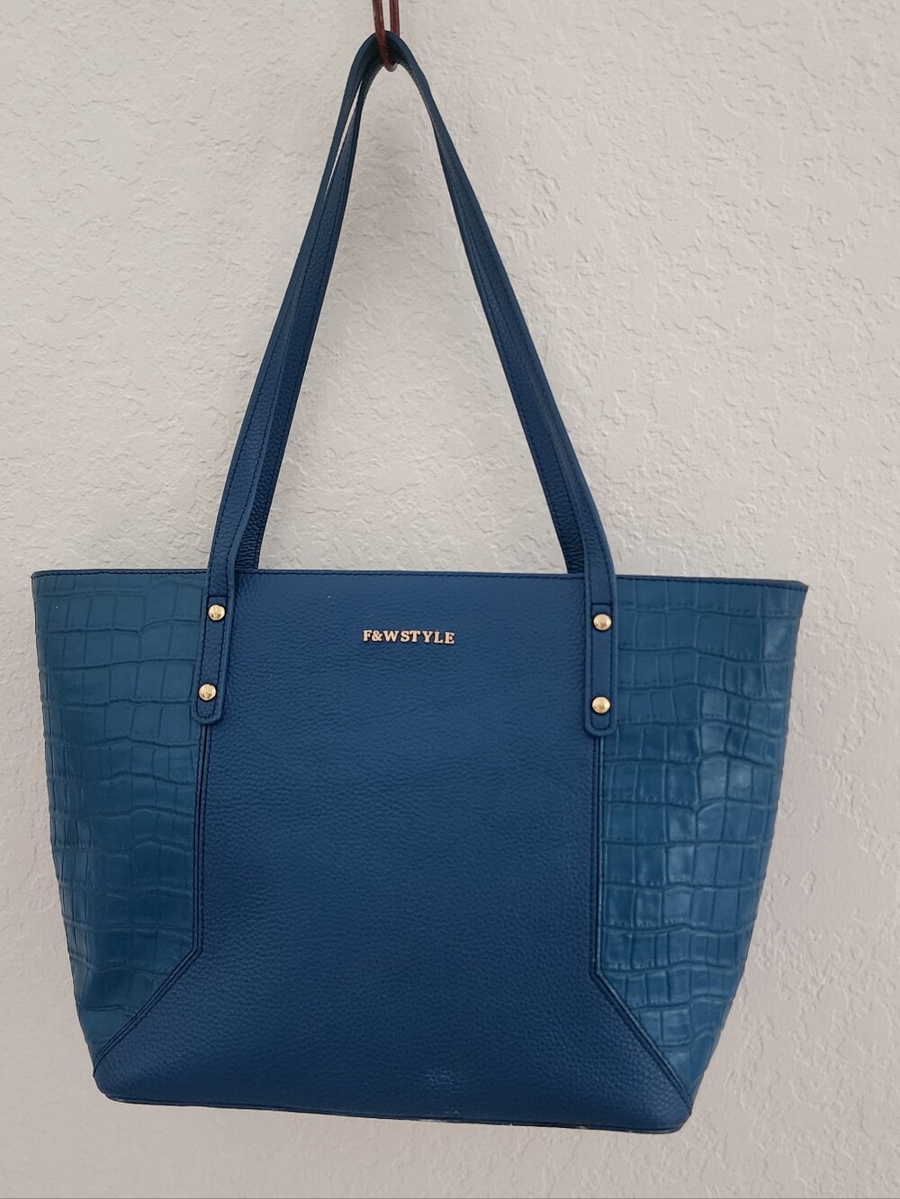 F & W STYLE | Blue Tote Bag